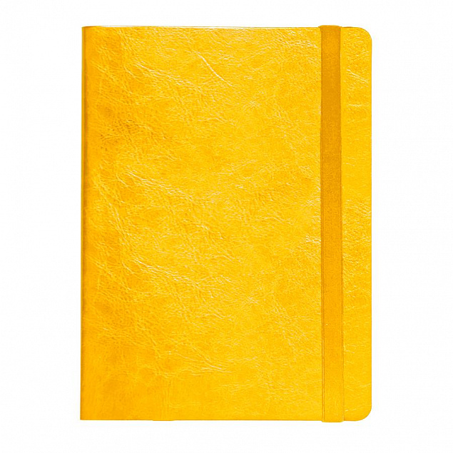 Ежедневник недатированный Boomer, А5,  желтый, кремовый блок, без обреза с логотипом в Волгограде заказать по выгодной цене в кибермаркете AvroraStore