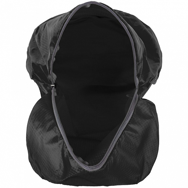Складной рюкзак Barcelona, черный с логотипом в Волгограде заказать по выгодной цене в кибермаркете AvroraStore