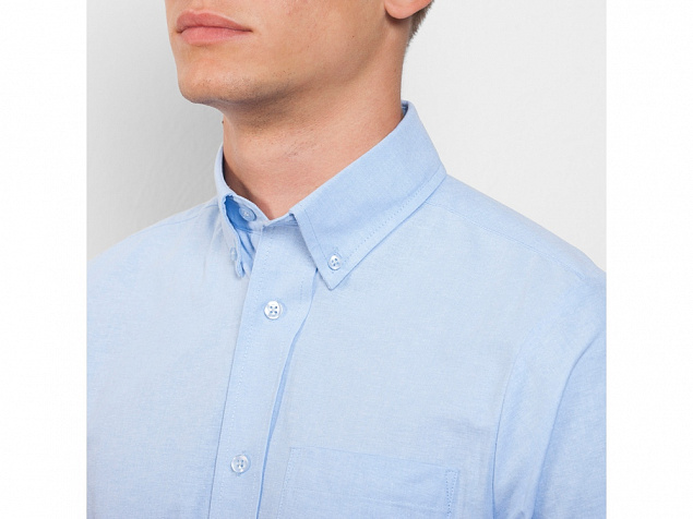 Рубашка с длинным рукавом «Oxford», мужская с логотипом в Волгограде заказать по выгодной цене в кибермаркете AvroraStore