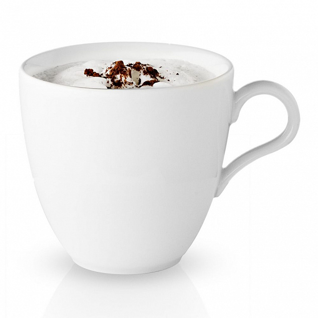 Чашка для капучино Legio, белая с логотипом в Волгограде заказать по выгодной цене в кибермаркете AvroraStore