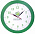 Часы настенные Vivid large, зеленые с логотипом в Волгограде заказать по выгодной цене в кибермаркете AvroraStore