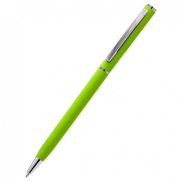 Ручка шариковая металлическая Tinny Soft - Зеленый FF с логотипом в Волгограде заказать по выгодной цене в кибермаркете AvroraStore