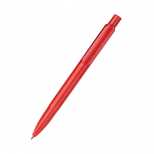 Ручка из биоразлагаемой пшеничной соломы Melanie, красная с логотипом в Волгограде заказать по выгодной цене в кибермаркете AvroraStore