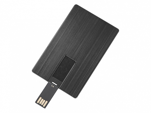 USB-флешка на 16 Гб «Card Metal» в виде металлической карты с логотипом в Волгограде заказать по выгодной цене в кибермаркете AvroraStore