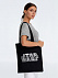 Холщовая сумка Star Wars Silver, черная с логотипом в Волгограде заказать по выгодной цене в кибермаркете AvroraStore
