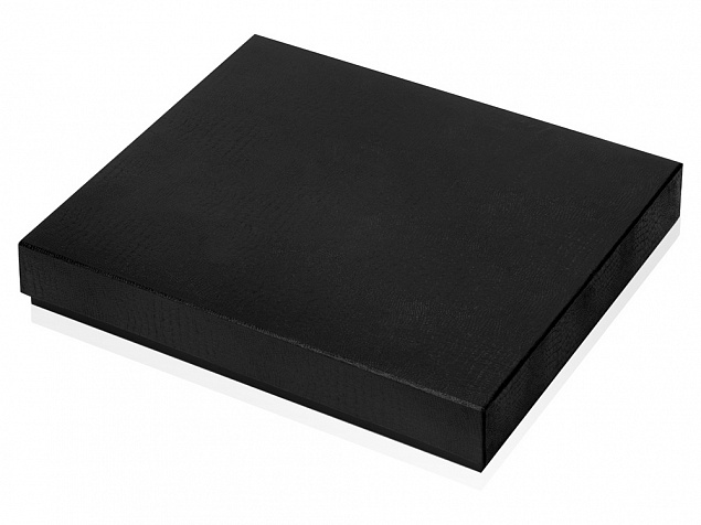 Подарочная коробка 38 х 31,8 х 6, черный с логотипом в Волгограде заказать по выгодной цене в кибермаркете AvroraStore