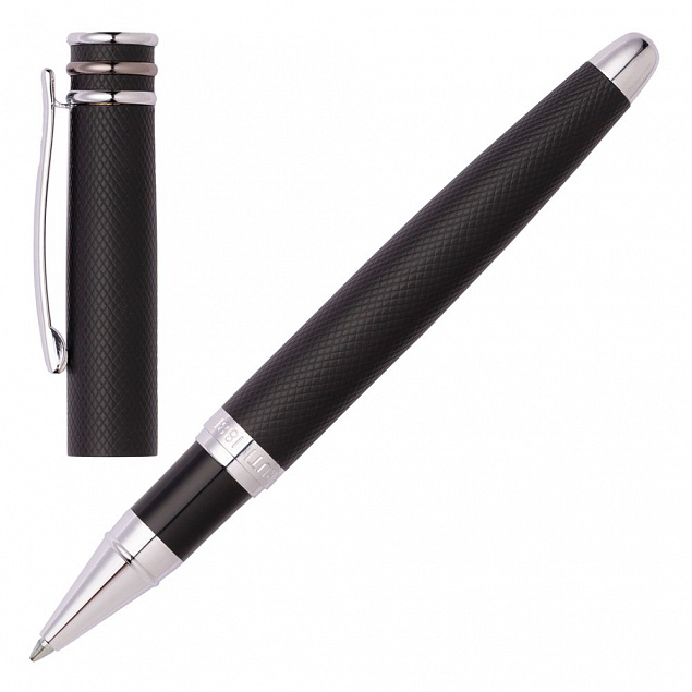 Ручка-роллер Austin Diamond Black с логотипом в Волгограде заказать по выгодной цене в кибермаркете AvroraStore