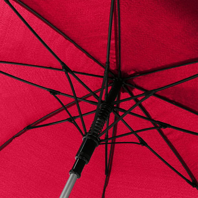 Зонт-трость Alu Golf AC, красный с логотипом в Волгограде заказать по выгодной цене в кибермаркете AvroraStore