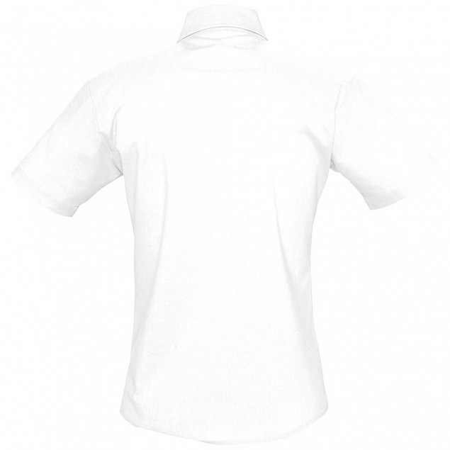 Рубашка женская с коротким рукавом ELITE, белая с логотипом в Волгограде заказать по выгодной цене в кибермаркете AvroraStore