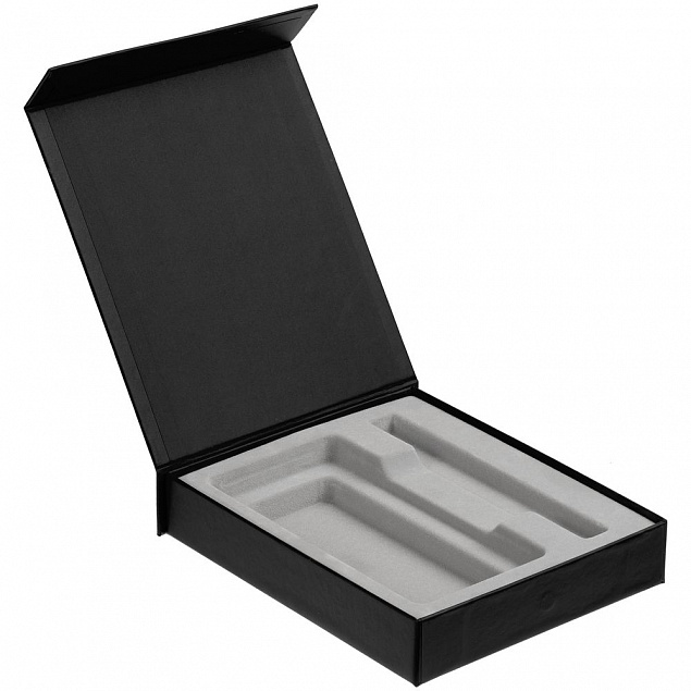 Коробка Rapture для аккумулятора 10000 мАч и ручки, черная с логотипом в Волгограде заказать по выгодной цене в кибермаркете AvroraStore
