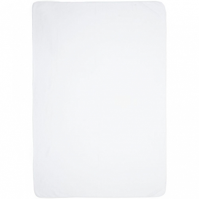 Флисовый плед Warm&Peace, белый с логотипом в Волгограде заказать по выгодной цене в кибермаркете AvroraStore