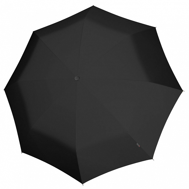 Складной зонт U.090, черный с логотипом в Волгограде заказать по выгодной цене в кибермаркете AvroraStore