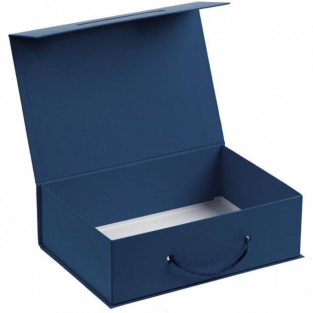 Коробка Matter, синяя с логотипом в Волгограде заказать по выгодной цене в кибермаркете AvroraStore