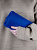 Флисовый плед Warm&Peace, ярко-синий с логотипом в Волгограде заказать по выгодной цене в кибермаркете AvroraStore