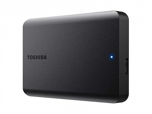 Внешний диск Toshiba Canvio, USB 3.0, 1Тб, черный с логотипом в Волгограде заказать по выгодной цене в кибермаркете AvroraStore