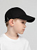 Бейсболка детская Capture Kids, черная с логотипом в Волгограде заказать по выгодной цене в кибермаркете AvroraStore