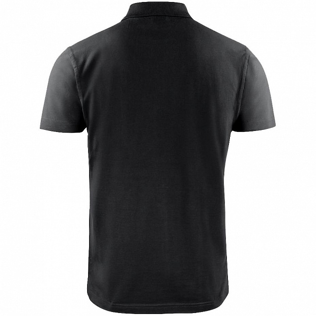Рубашка поло мужская SURF, черная с логотипом в Волгограде заказать по выгодной цене в кибермаркете AvroraStore