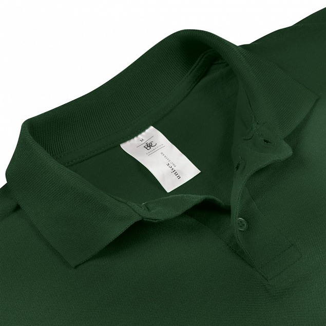 Рубашка поло Safran темно-зеленая с логотипом в Волгограде заказать по выгодной цене в кибермаркете AvroraStore