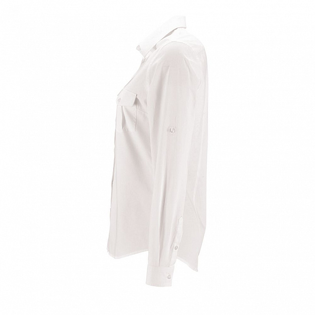 Рубашка женская BURMA WOMEN, белая с логотипом в Волгограде заказать по выгодной цене в кибермаркете AvroraStore