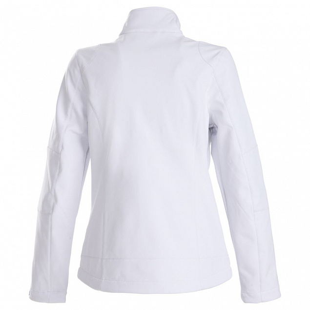 Куртка софтшелл женская TRIAL LADY, белая с логотипом в Волгограде заказать по выгодной цене в кибермаркете AvroraStore