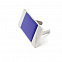 Шильд металлический, серебряно-синий с логотипом в Волгограде заказать по выгодной цене в кибермаркете AvroraStore