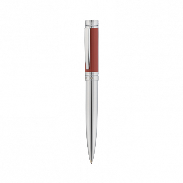 Ручка шариковая Zoom Red с логотипом в Волгограде заказать по выгодной цене в кибермаркете AvroraStore