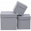 Коробка Cube M, серая с логотипом в Волгограде заказать по выгодной цене в кибермаркете AvroraStore
