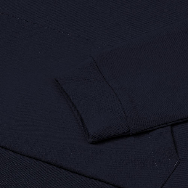 Толстовка на молнии с капюшоном Unit Siverga, темно-синяя с логотипом в Волгограде заказать по выгодной цене в кибермаркете AvroraStore