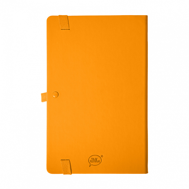 Бизнес-блокнот А5 FLIPPY, оранжевый, твердая обложка, в линейку с логотипом в Волгограде заказать по выгодной цене в кибермаркете AvroraStore