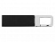 Флеш-карта USB 2.0 16 Gb с карабином Hook, черный/серебристый с логотипом в Волгограде заказать по выгодной цене в кибермаркете AvroraStore