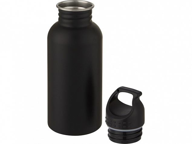 Luca, спортивная бутылка из нержавеющей стали объемом 500 мл, черный с логотипом в Волгограде заказать по выгодной цене в кибермаркете AvroraStore