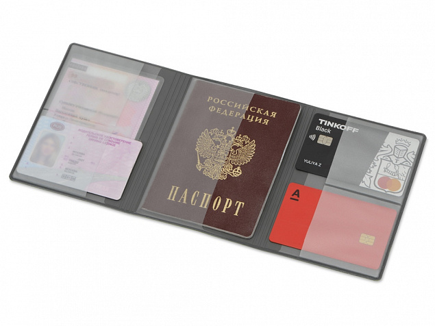 Обложка на магнитах для автодокументов и паспорта «Favor» с логотипом в Волгограде заказать по выгодной цене в кибермаркете AvroraStore