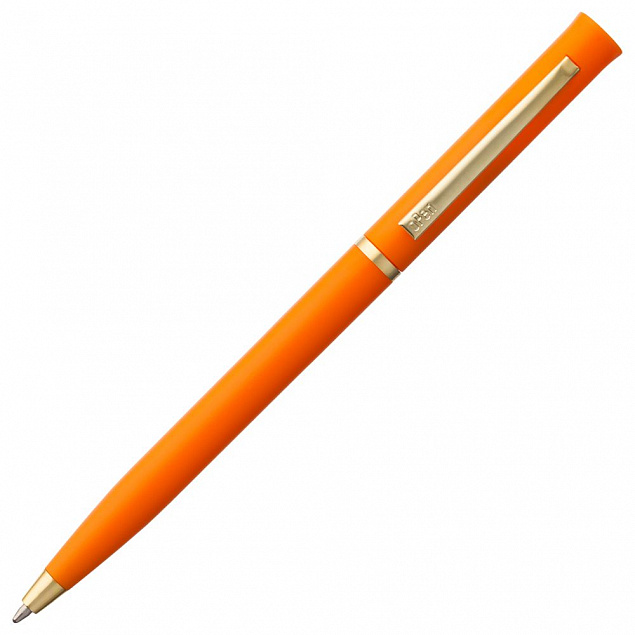 Ручка шариковая Euro Gold, оранжевая с логотипом в Волгограде заказать по выгодной цене в кибермаркете AvroraStore