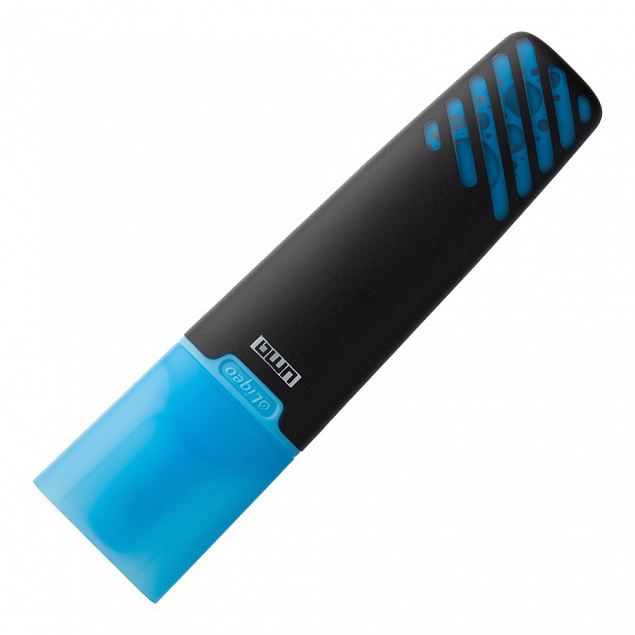Маркер текстовый Liqeo, голубой с логотипом в Волгограде заказать по выгодной цене в кибермаркете AvroraStore