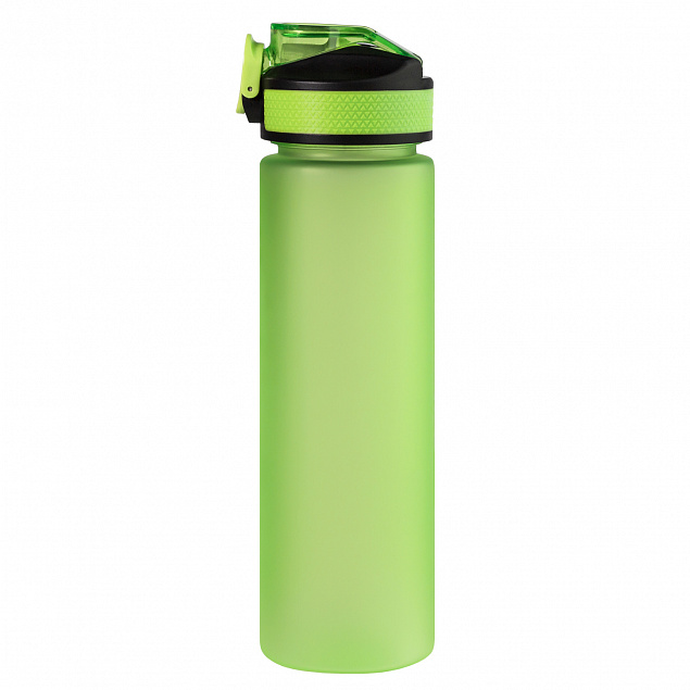 Спортивная бутылка для воды, Flip, 700 ml, зеленая с логотипом в Волгограде заказать по выгодной цене в кибермаркете AvroraStore