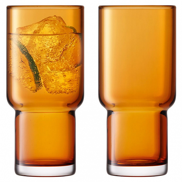 Набор высоких стаканов Utility, оранжевый с логотипом в Волгограде заказать по выгодной цене в кибермаркете AvroraStore