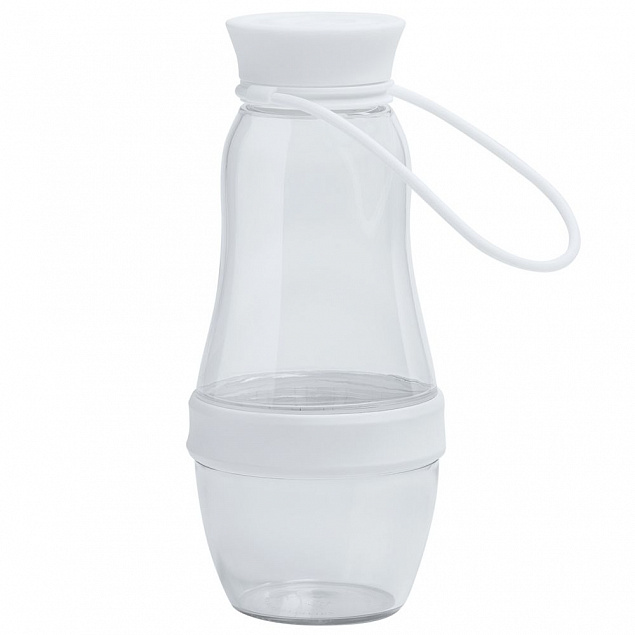 Бутылка для воды Amungen, белая с логотипом в Волгограде заказать по выгодной цене в кибермаркете AvroraStore