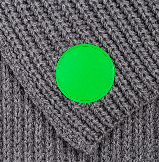 Лейбл из ПВХ Dzeta Round, M, зеленый неон с логотипом в Волгограде заказать по выгодной цене в кибермаркете AvroraStore