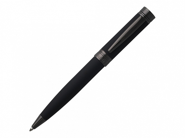 Ручка шариковая Zoom Soft Black с логотипом в Волгограде заказать по выгодной цене в кибермаркете AvroraStore