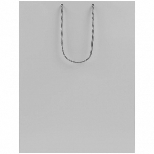 Пакет бумажный Porta XL, серый с логотипом в Волгограде заказать по выгодной цене в кибермаркете AvroraStore