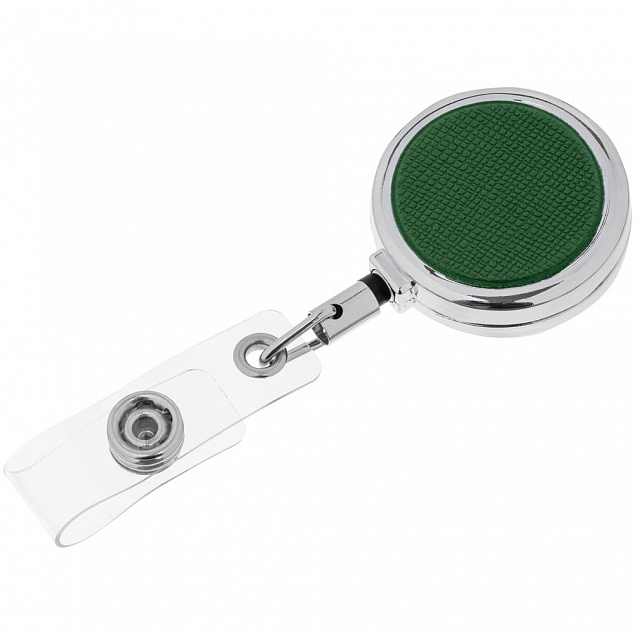 Ретрактор Devon, темно-зеленый с логотипом в Волгограде заказать по выгодной цене в кибермаркете AvroraStore