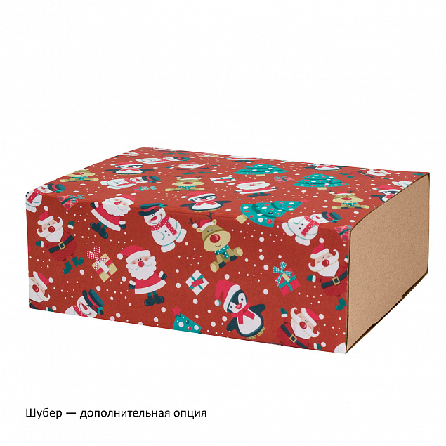 Подарочная коробка для набора универсальная, крафт, 230*170*80 мм с логотипом в Волгограде заказать по выгодной цене в кибермаркете AvroraStore