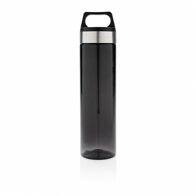Стильная бутылка для воды Tritan, черная с логотипом в Волгограде заказать по выгодной цене в кибермаркете AvroraStore