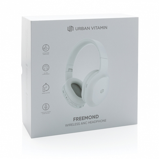 Беспроводные наушники Urban Vitamin Freemond с активным шумоподавлением ANC с логотипом в Волгограде заказать по выгодной цене в кибермаркете AvroraStore