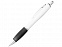 Ручка шариковая Nash, белый/черный, черные чернила с логотипом в Волгограде заказать по выгодной цене в кибермаркете AvroraStore
