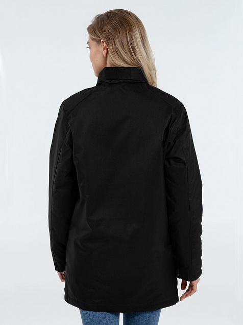 Куртка на стеганой подкладке ROBYN, черная с логотипом в Волгограде заказать по выгодной цене в кибермаркете AvroraStore