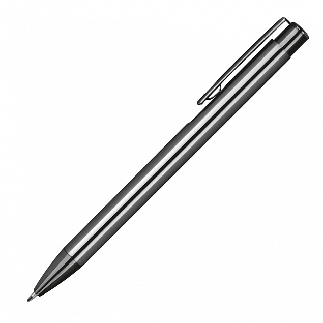 Шариковая ручка, серая с логотипом в Волгограде заказать по выгодной цене в кибермаркете AvroraStore