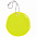 Светоотражатель Spare Care, круг, желтый неон с логотипом в Волгограде заказать по выгодной цене в кибермаркете AvroraStore