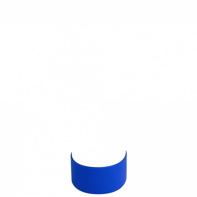 Манжета силиконовая для термобутылки Olivia, синий с логотипом в Волгограде заказать по выгодной цене в кибермаркете AvroraStore