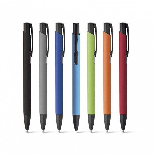 Ручка с покрытием Soft Touch POPPINS с логотипом в Волгограде заказать по выгодной цене в кибермаркете AvroraStore